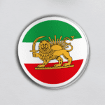Iran Flag Shir o Khorshid Stikcer S14