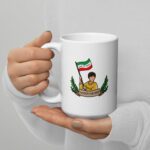 Woman Life Freedom M13 – White glossy mug - Image 2